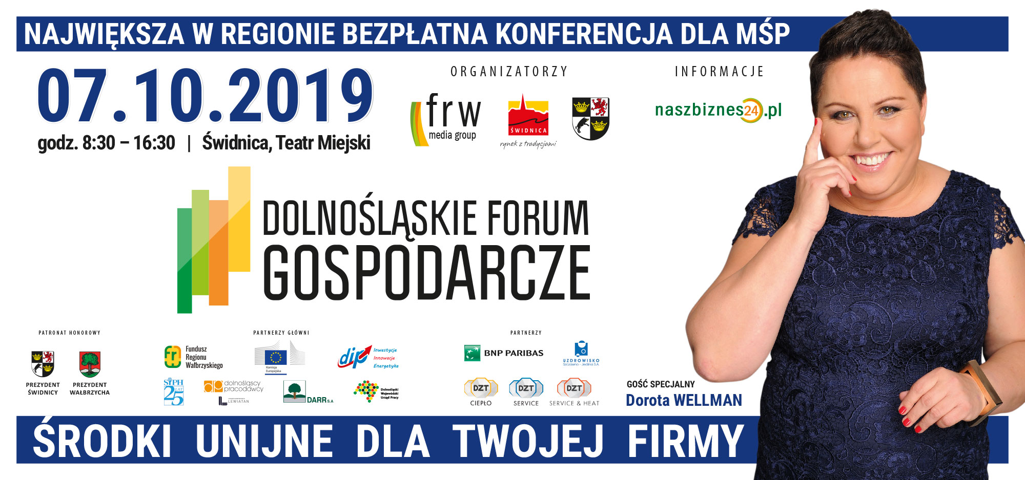 ZAPROSZENIE – Dolnośląskie Forum Gospodarcze – Świdnica 07.10.2019