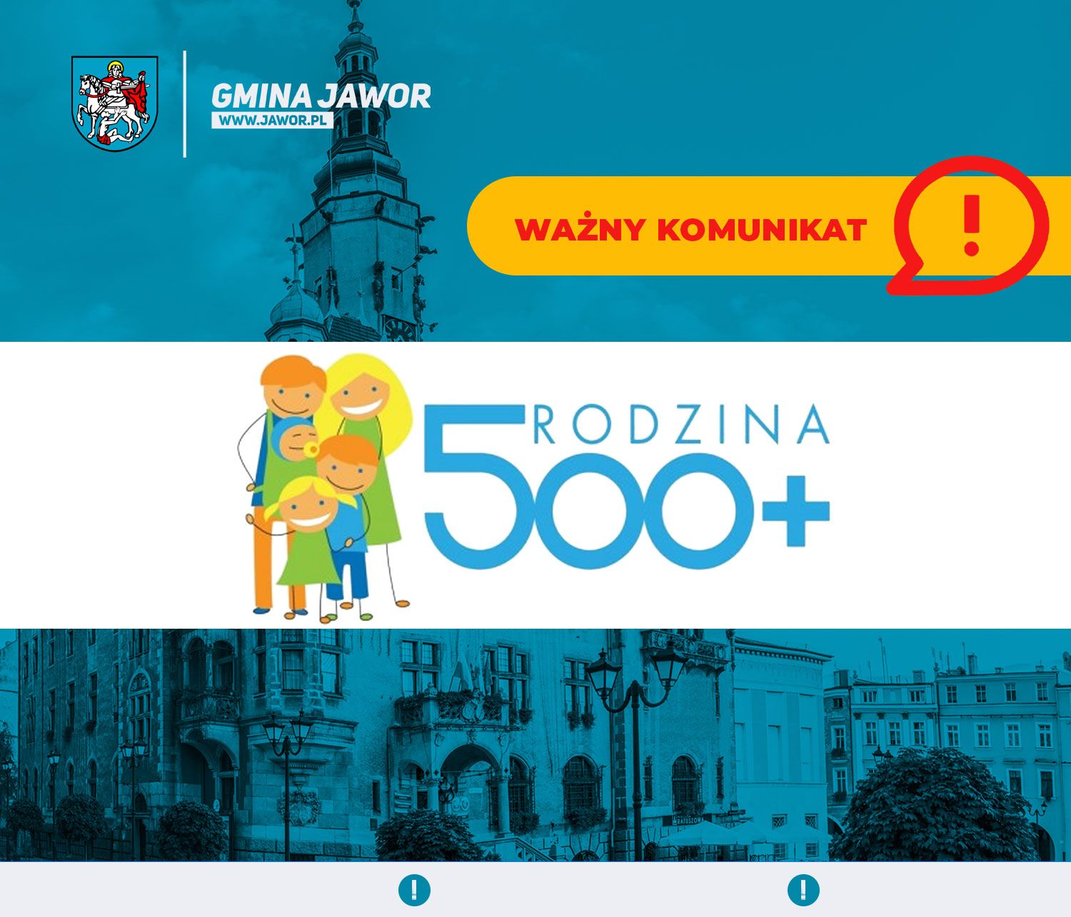 [KOMUNIKAT]: Rodzina 500+ w Jaworze