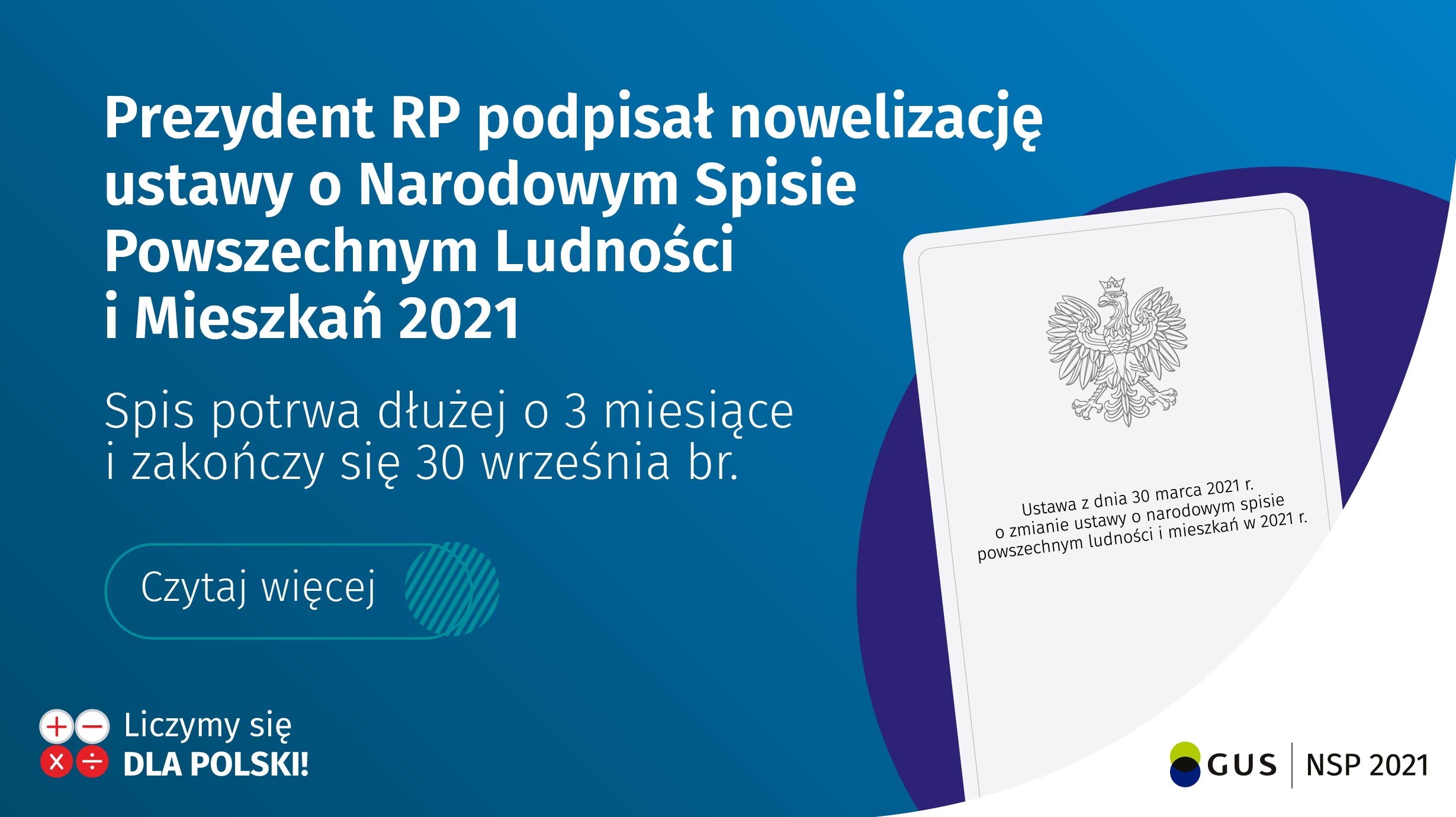 Nowelizacja ustawy o Narodowym Spisie Powszechnym Ludności i Mieszkań 2021