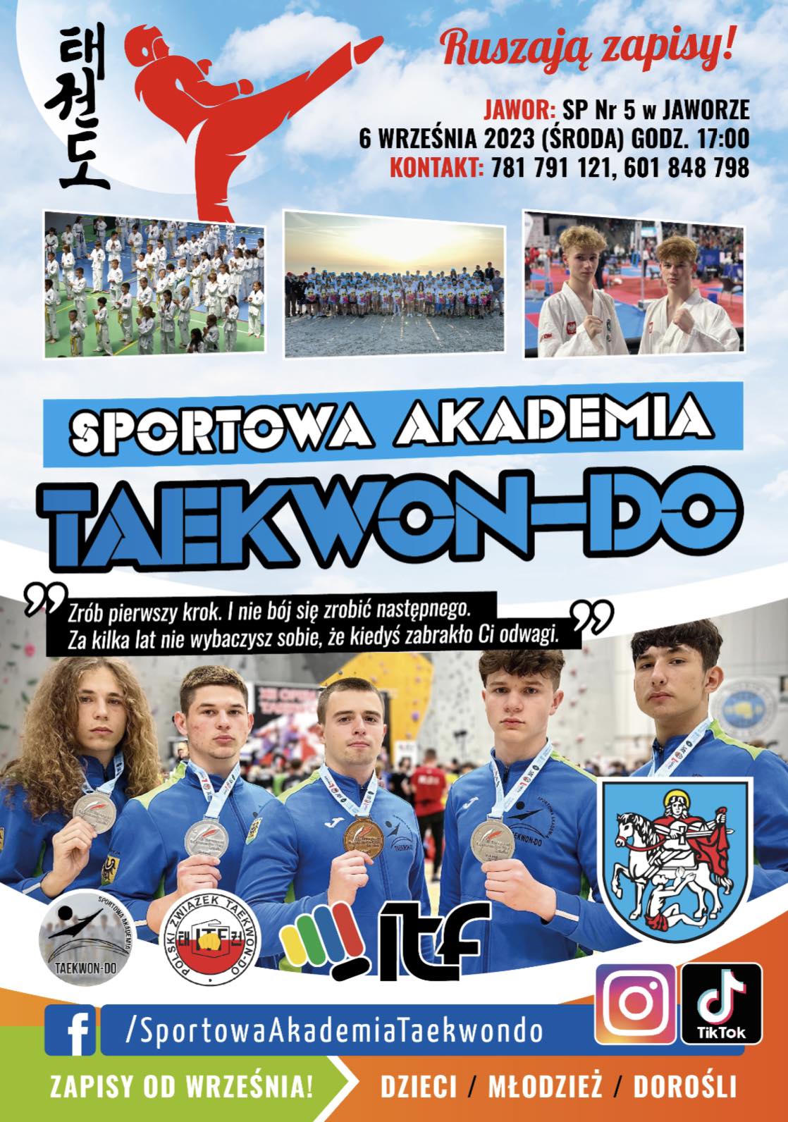 Zapisy do Sportowej Akademii Taekwon-do 2023/2024