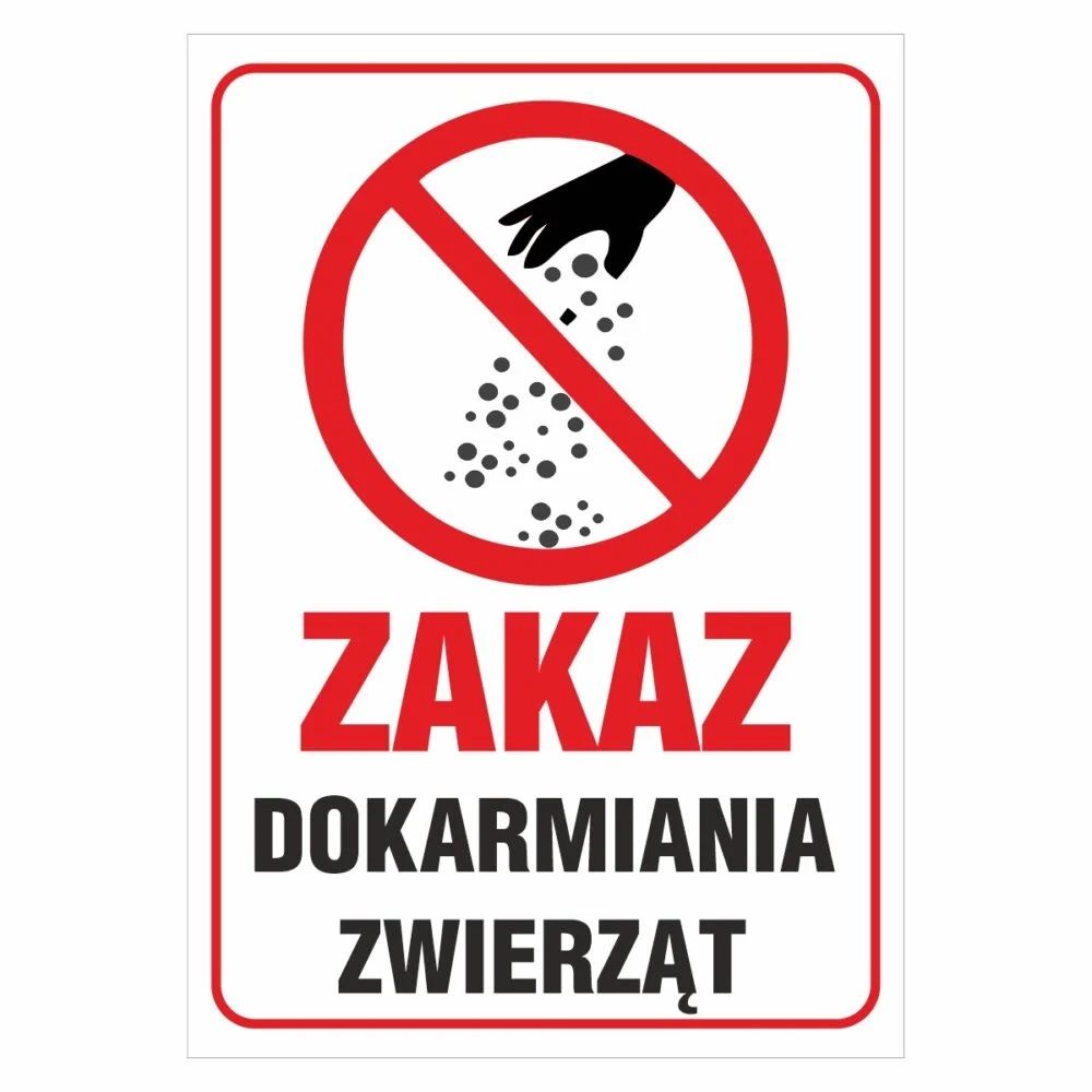 Zakaz dokarmiania zwierząt