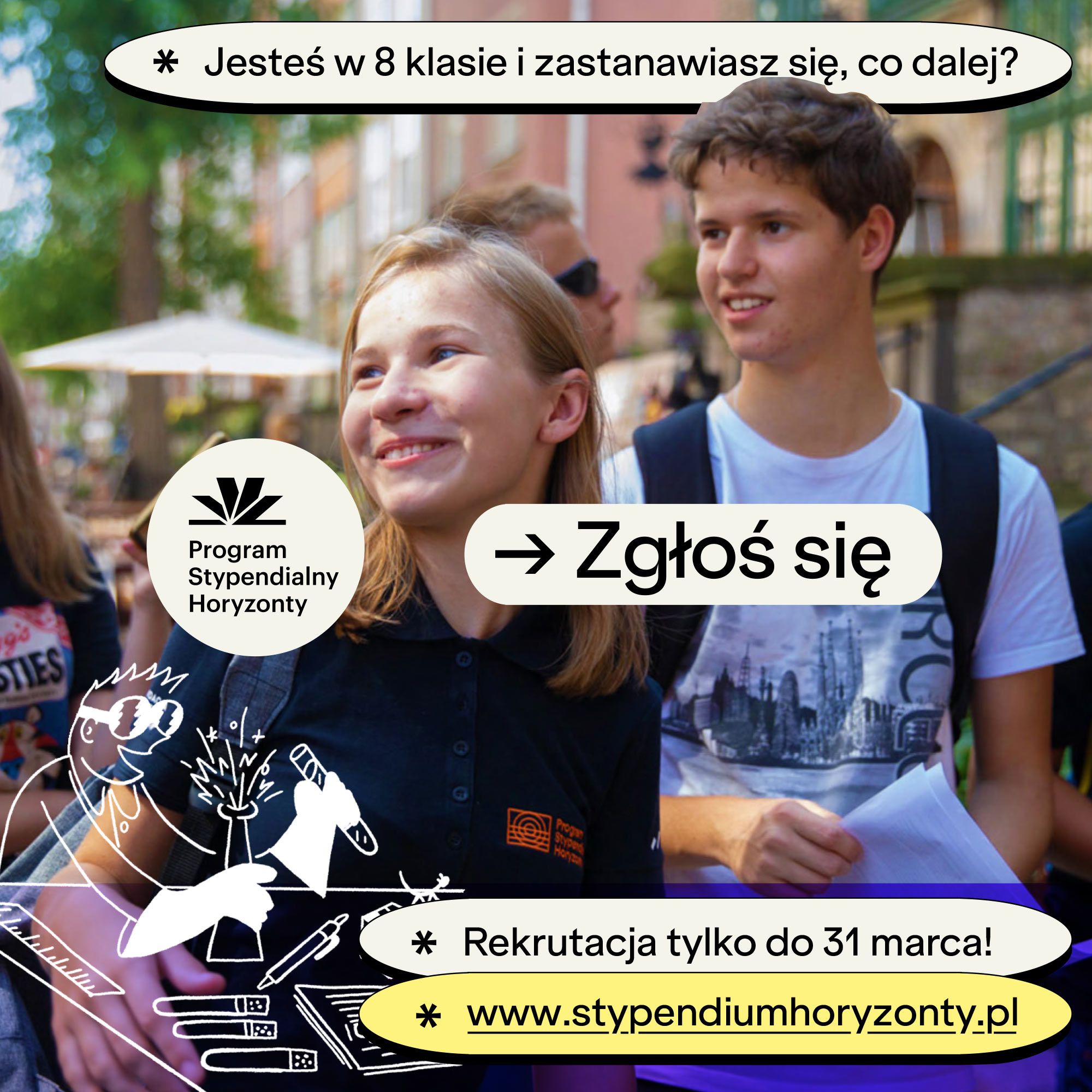 Program Stypendialny Horyzonty dla uczniów klas 8