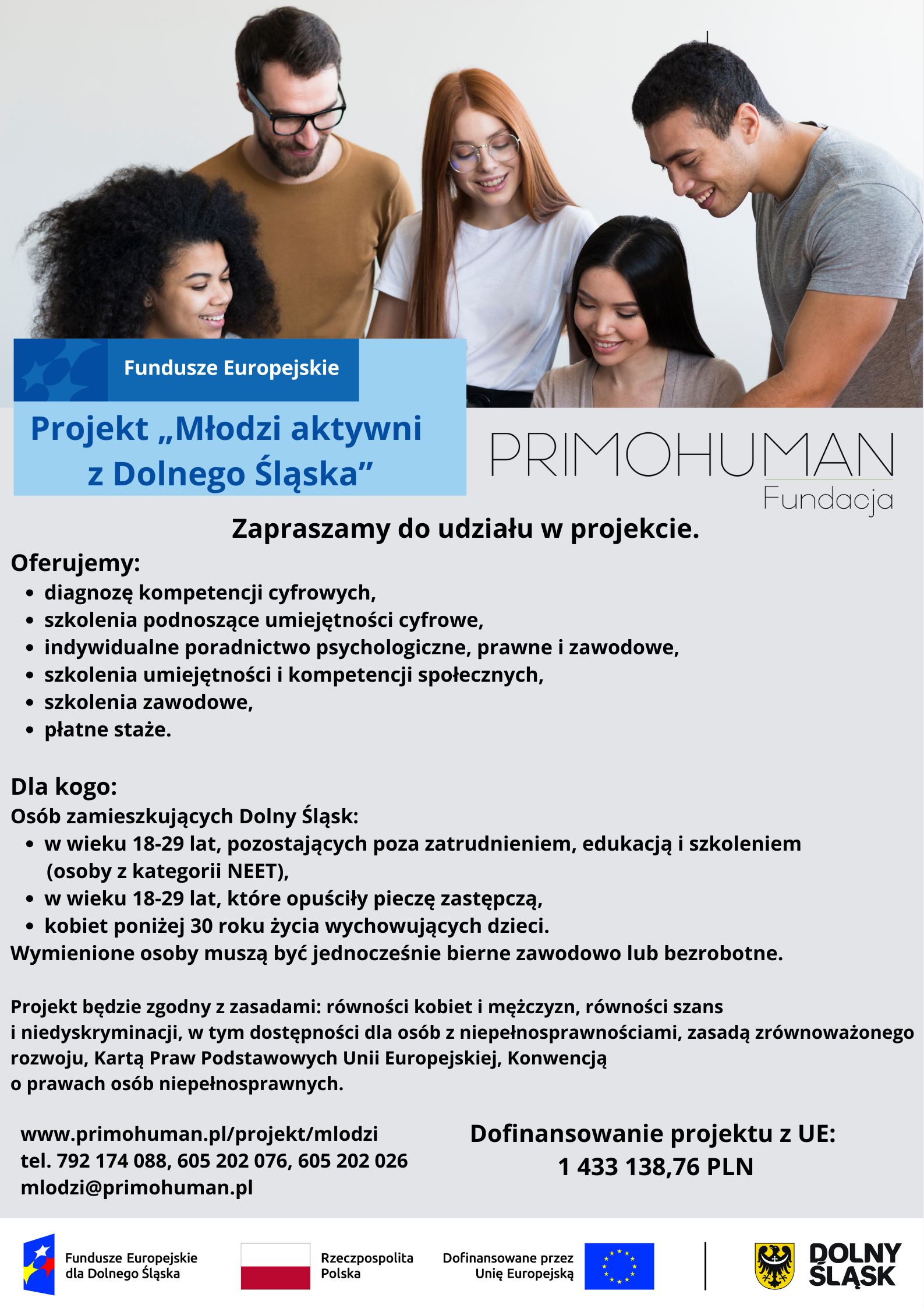 Projekt pt. „Młodzi aktywni z Dolnego Śląska”