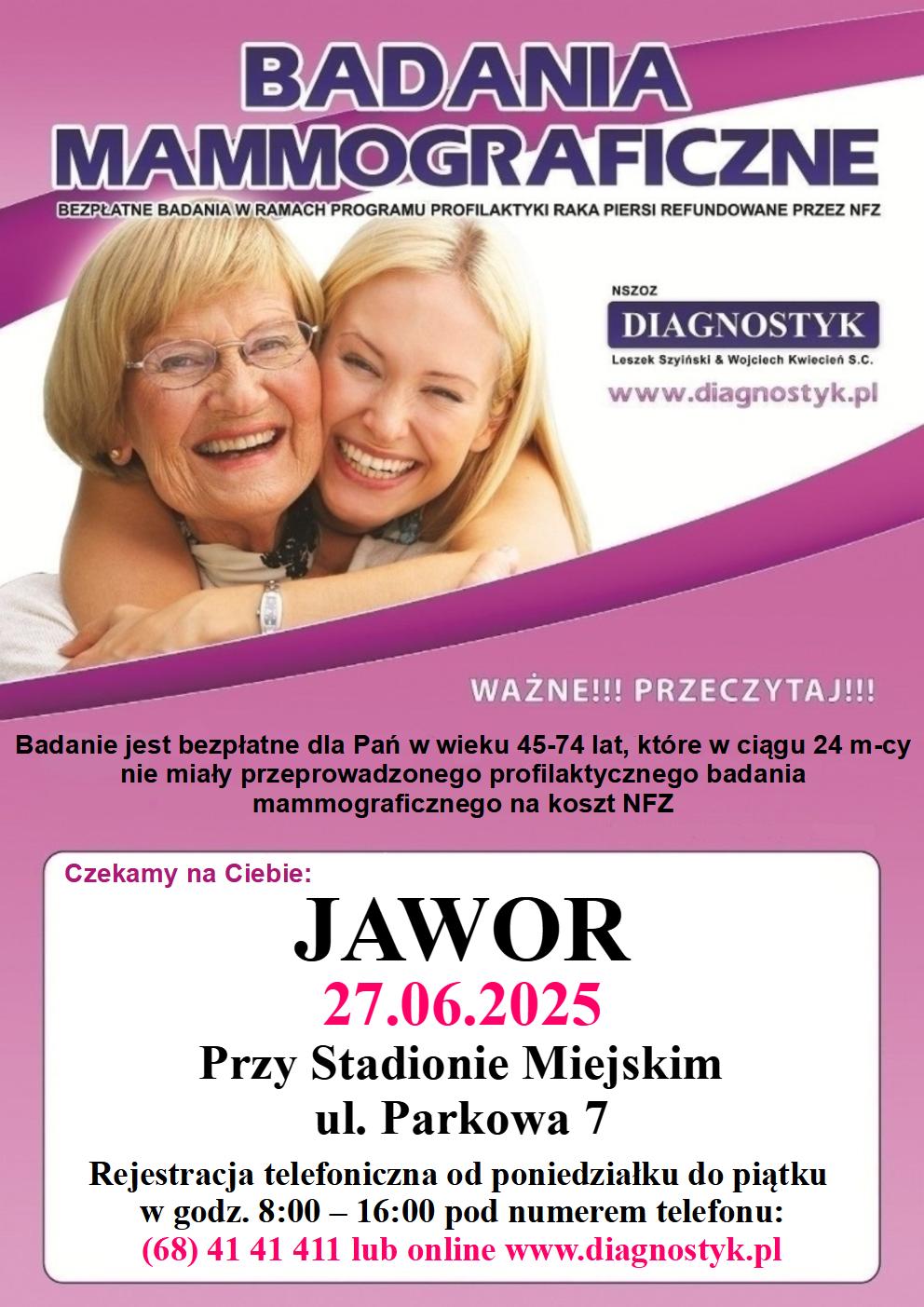 [Bezpłatne]: Badania mammograficzne
