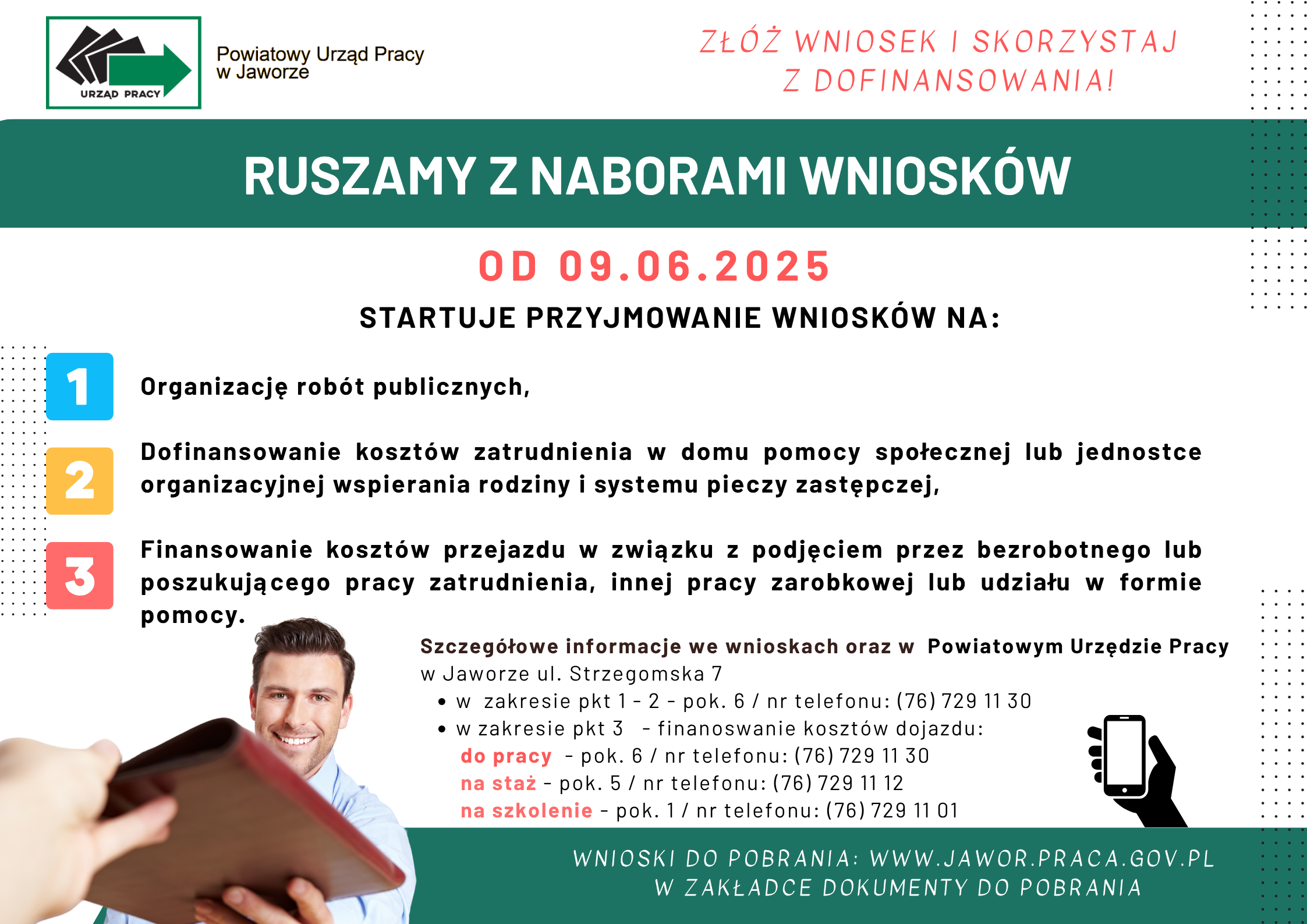 Powiatowy Urząd Pracy rozpoczął przyjmowanie wniosków
