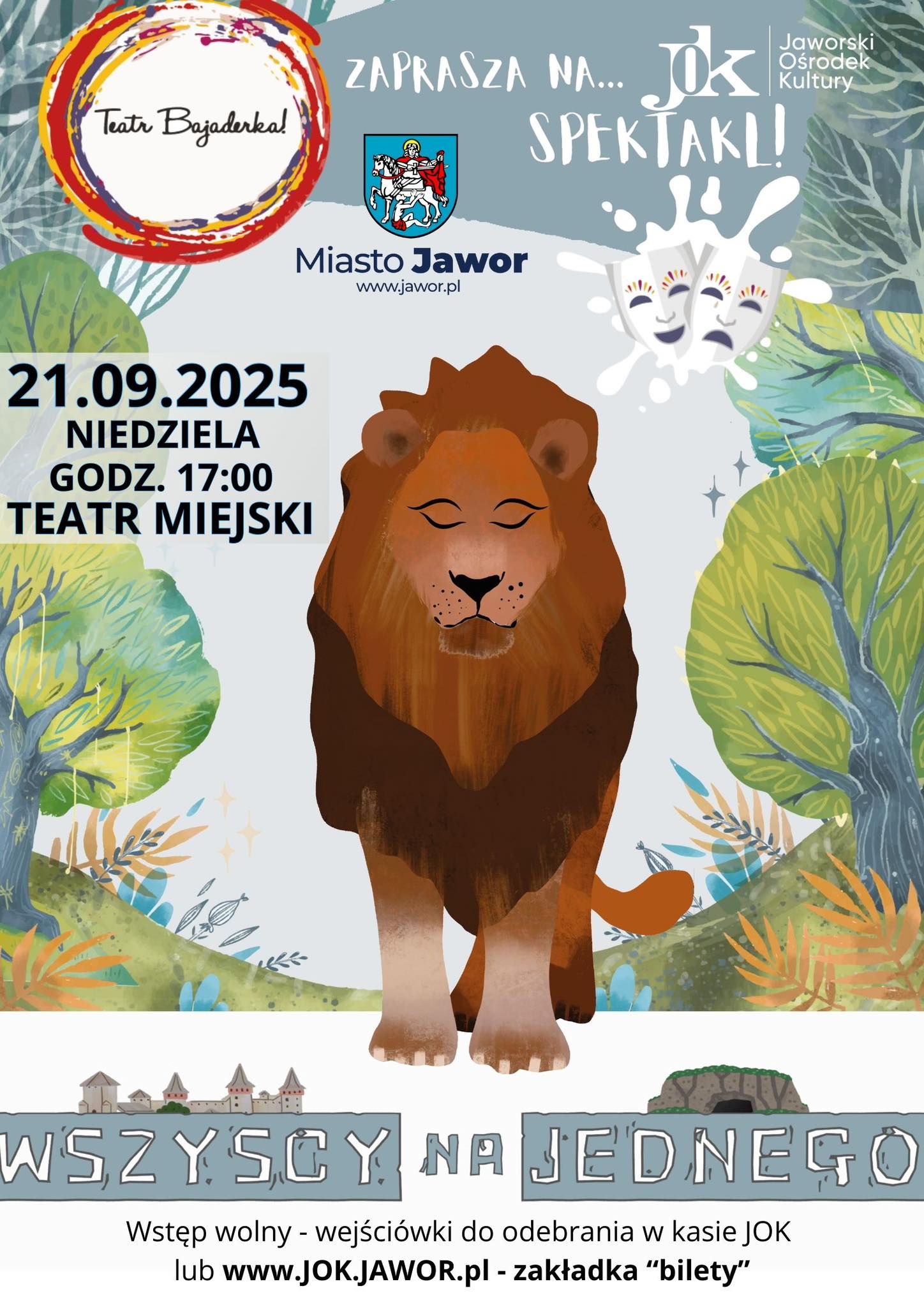 Spektakl dla dzieci pt. „Wszyscy na jednego” | Teatr BAJADERKA // Wstęp wolny