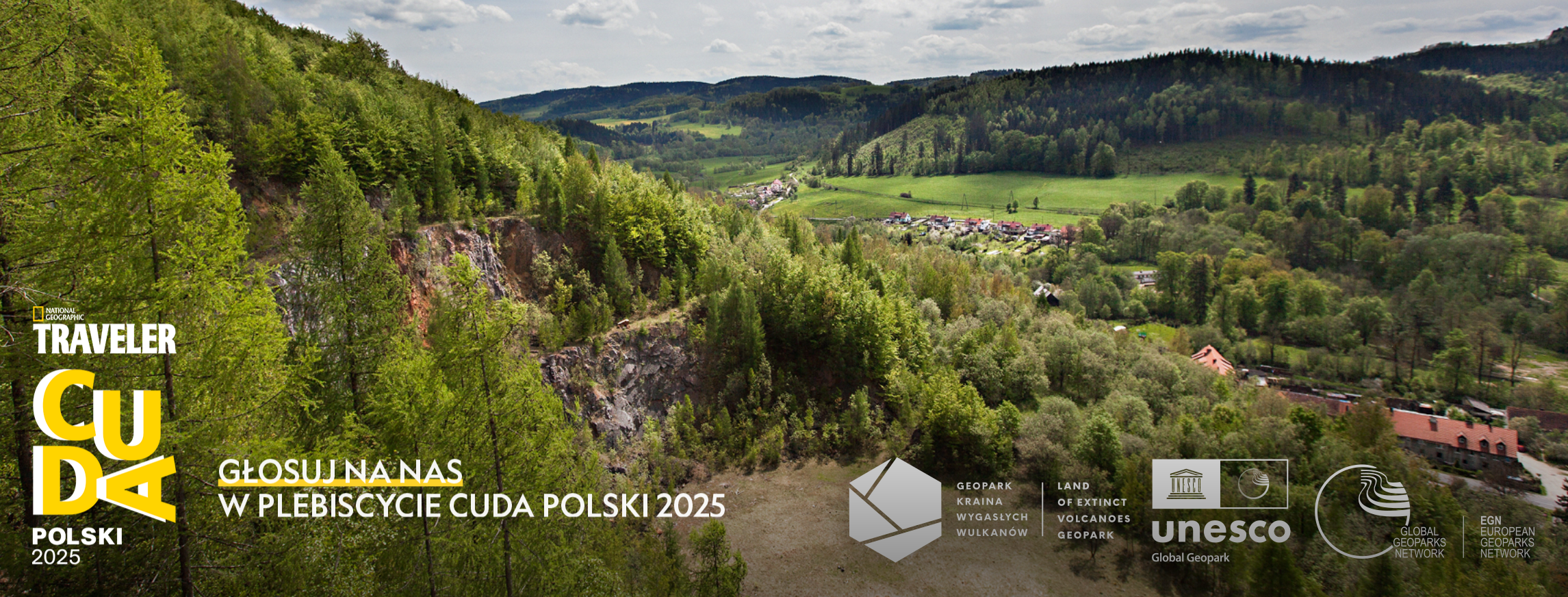 Zagłosuj na Geopark Unesco Kraina Wygasłych Wulkanów w plebiscycie „Cuda Polski 2025” National Geographic Traveler