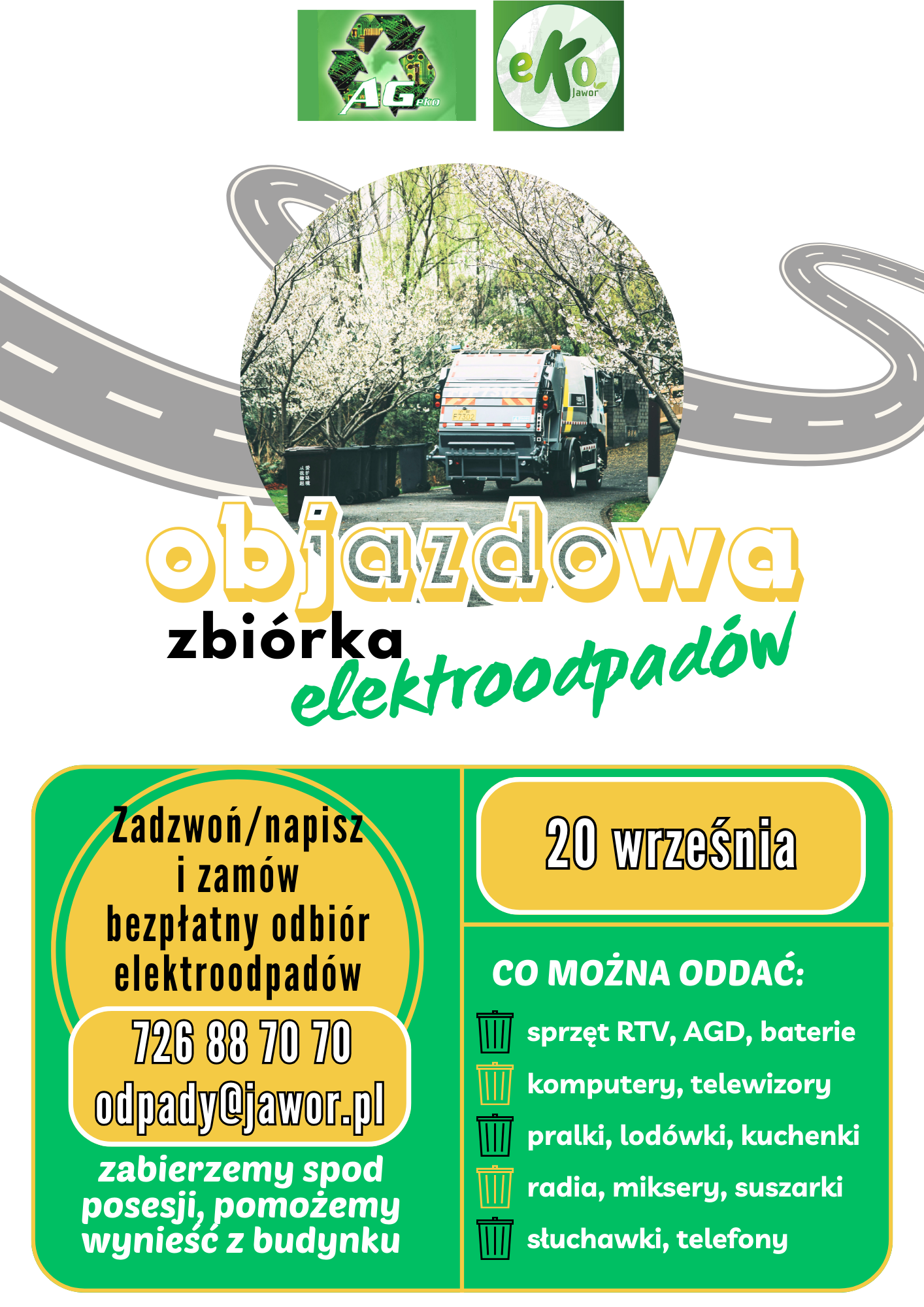 Objazdowa zbiórka elektroodpadów 20 września