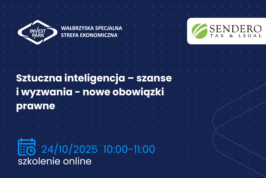 Bezpłatny webinar: „Sztuczna inteligencja – szanse i wyzwania – nowe obowiązki prawne”