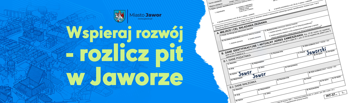 [PIT]: Wspieraj rozwój – rozlicz PIT w Jaworze
