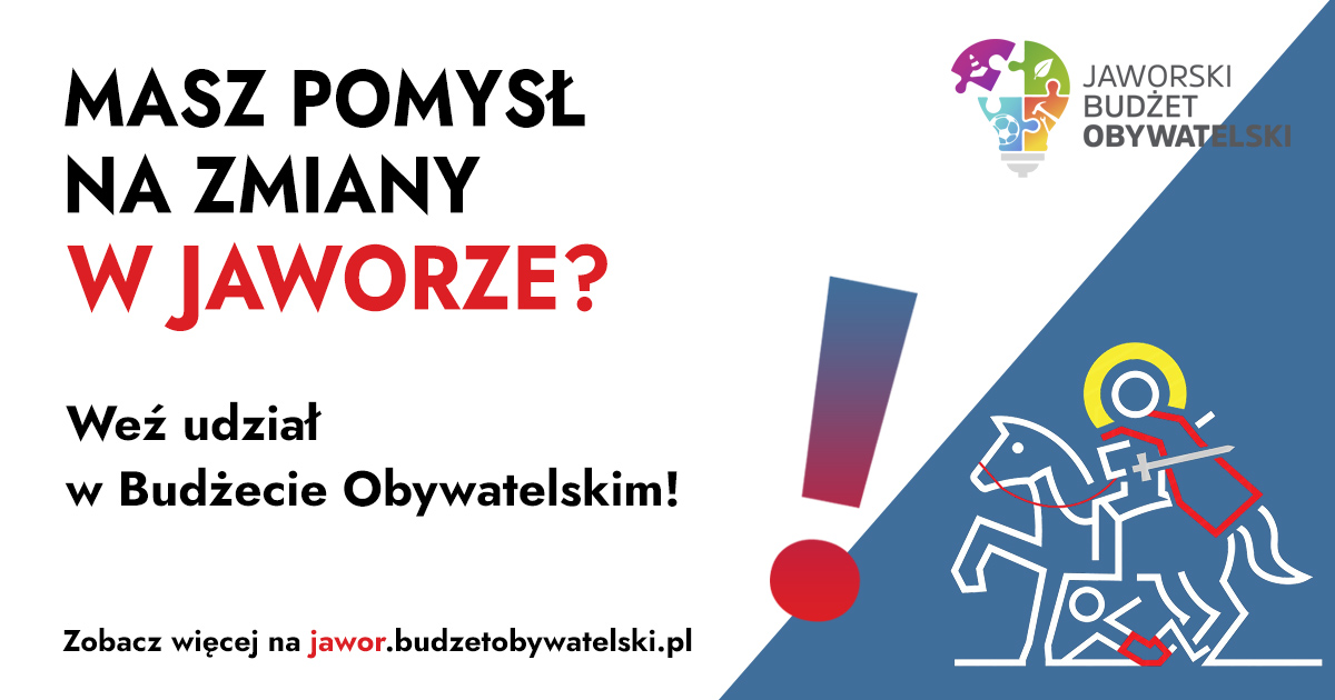 Złóż projekt w ramach Jaworskiego Budżetu Obywatelskiego 2026!
