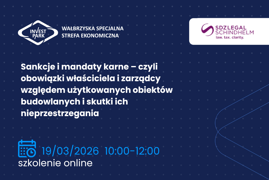 Webinarium pt. „Sankcje i mandaty karne – czyli obowiązki właściciela i zarządcy względem użytkowanych obiektów budowlanych i skutki ich nieprzestrzegania”