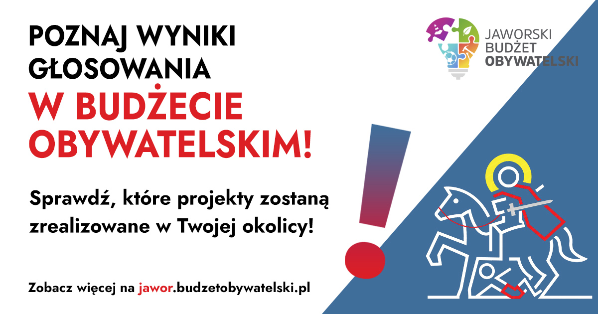 [BUDŻET OBYWATELSKI]: OGŁOSZENIE WYNIKÓW!