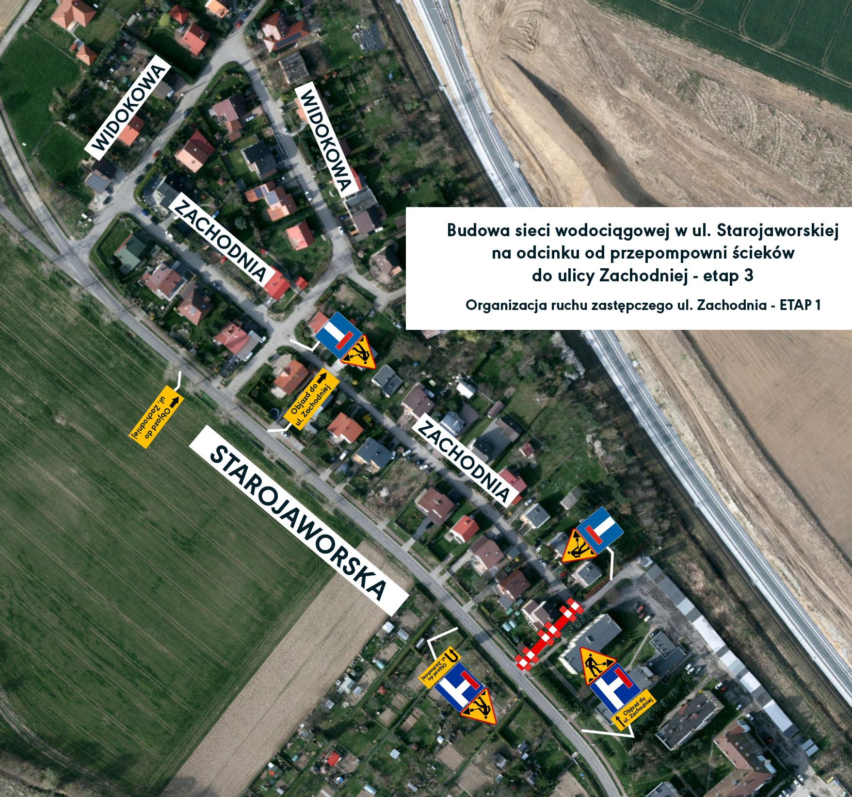 Budowa sieci wodociągowej w ul. Starojaworskiej na odcinku od przepompowni ścieków do ulicy Zachodniej – etap 3
