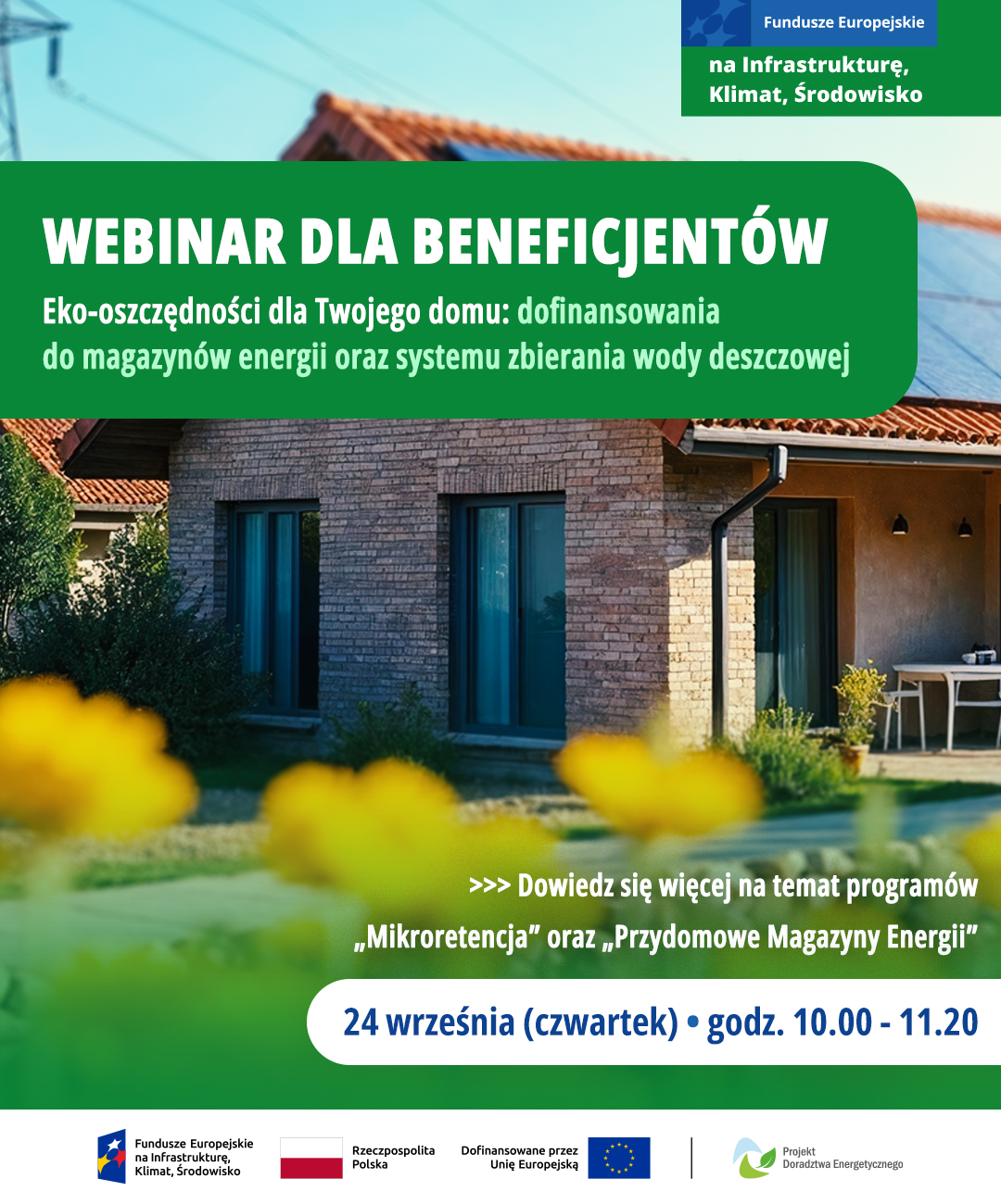 Bezpłatny webinar Eko-oszczędności dla Twojego domu