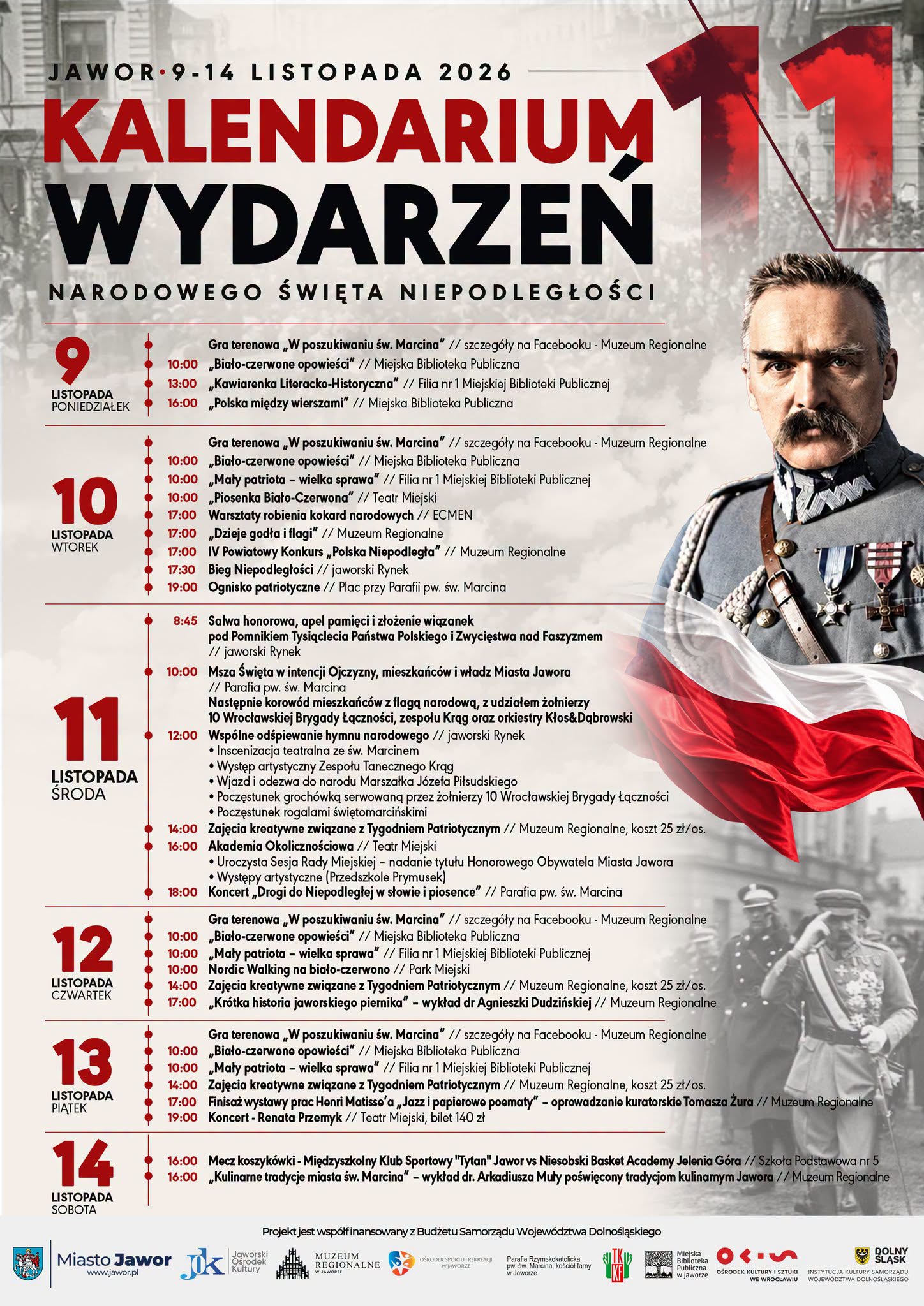 [JAWOR]: Obchody Narodowego Święta Niepodległości 9-14.11